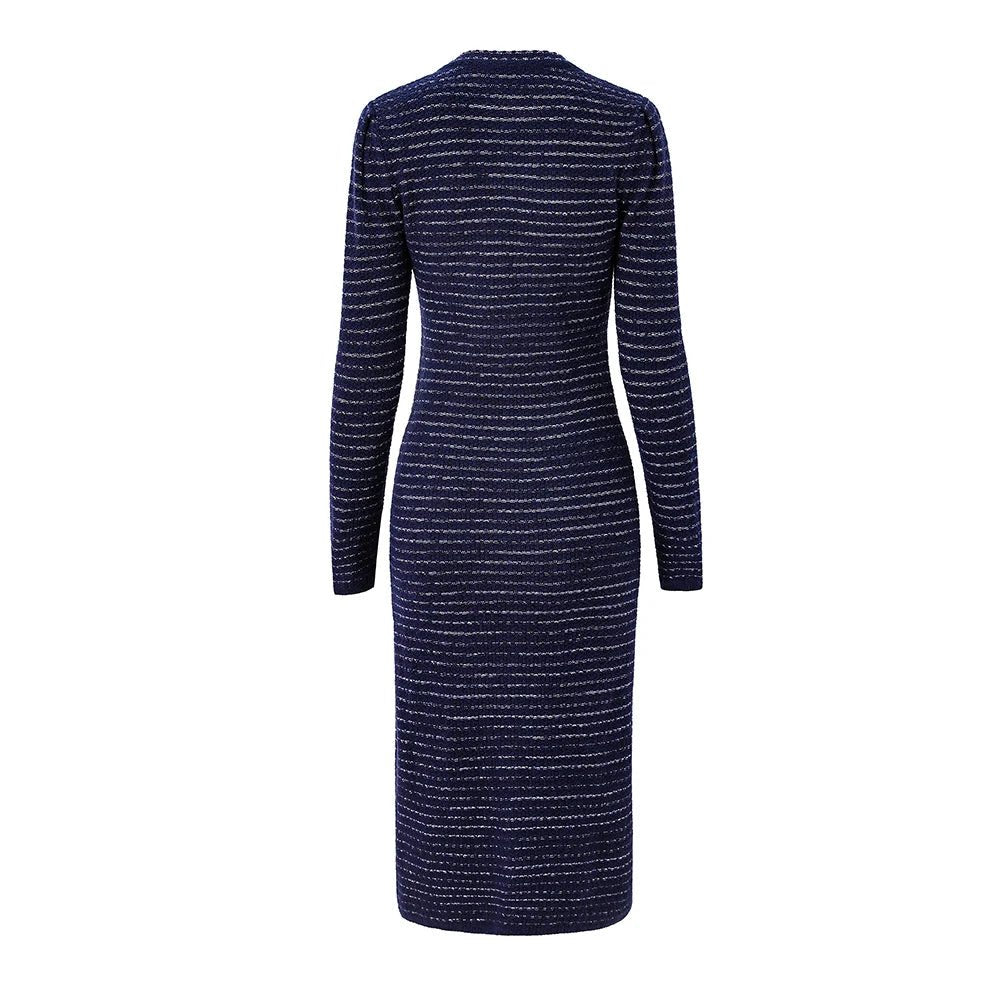 
                  
                    Premium Red & Blue Tweed Midi Dress - Gentevra
                  
                