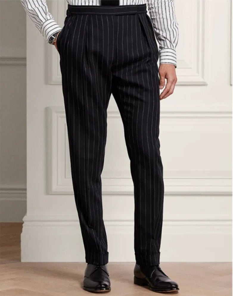 
                  
                    Premium Striped Slim Fit Pants - Gentevra
                  
                