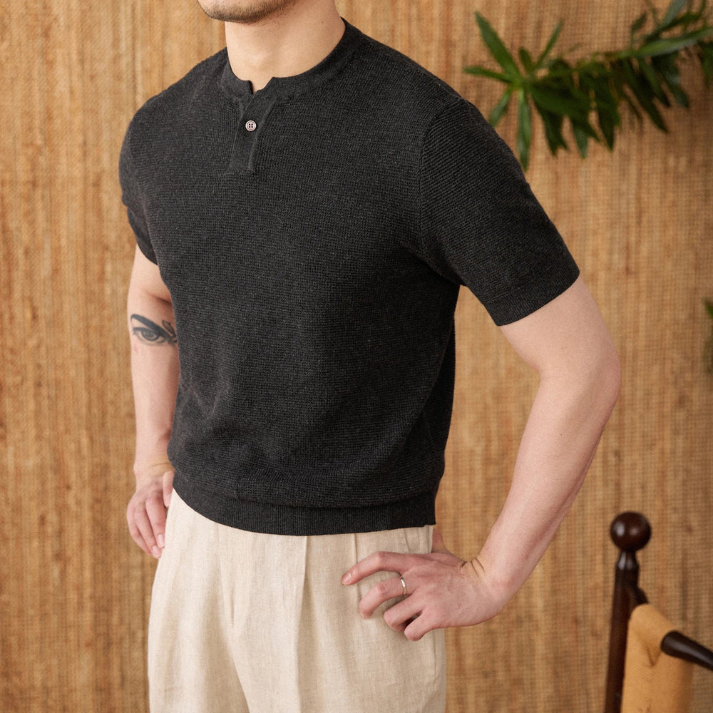 
                  
                    Premium Summer Knitted Short - Sleeve T-Shirt - Gentevra
                  
                