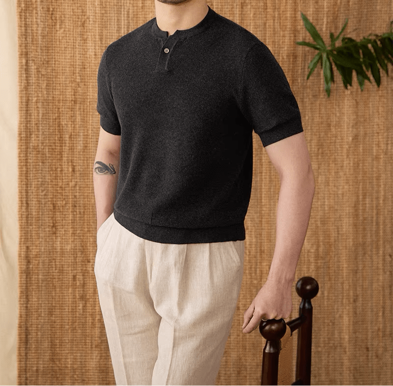 
                  
                    Premium Summer Knitted Short - Sleeve T-Shirt - Gentevra
                  
                