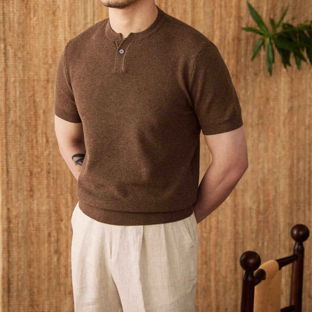 Premium Summer Knitted Short - Sleeve T-Shirt - Gentevra