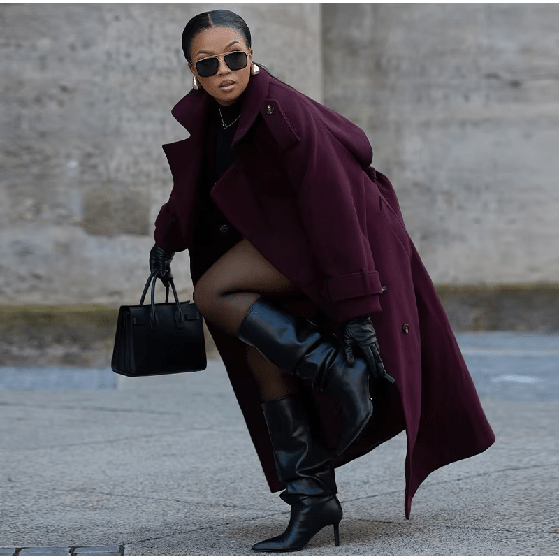 Premium Wool Blend Trench Coat - Gentevra