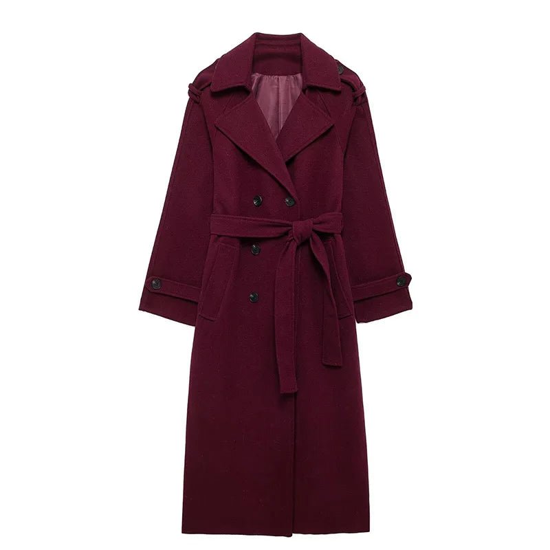 
                  
                    Premium Wool Blend Trench Coat - Gentevra
                  
                