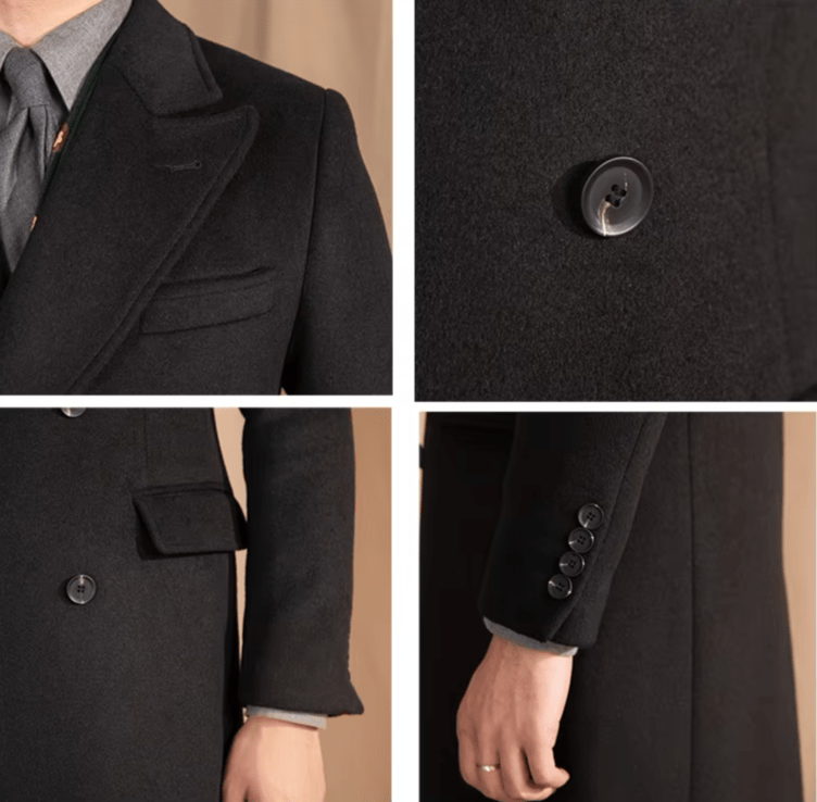 
                  
                    Premium Wool Chesterfield Coat - Gentevra
                  
                