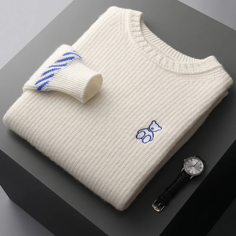 
                  
                    Premium Wool Embroidered Sweater - Gentevra
                  
                