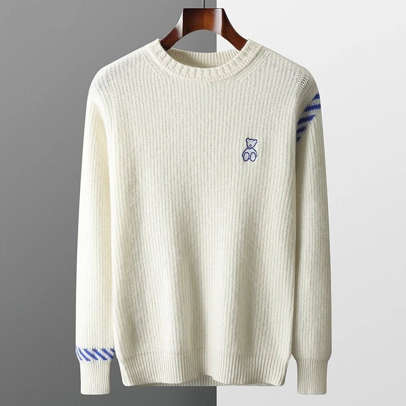 
                  
                    Premium Wool Embroidered Sweater - Gentevra
                  
                