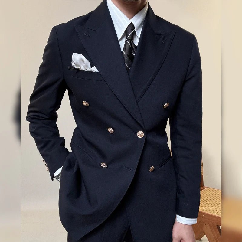 
                  
                    Premium Wool Italian Blazer Suit - Gentevra
                  
                