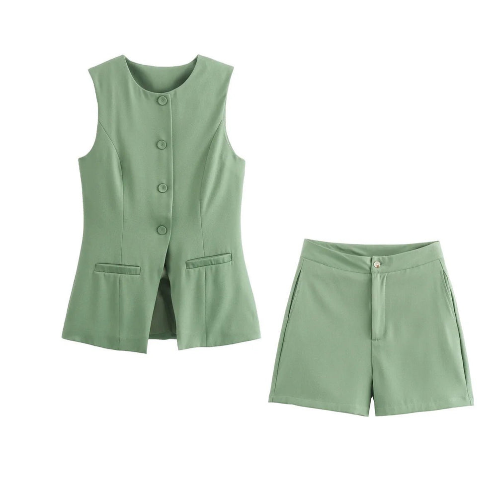 
                  
                    Shorts and Vest Two - Piece Set - Gentevra
                  
                