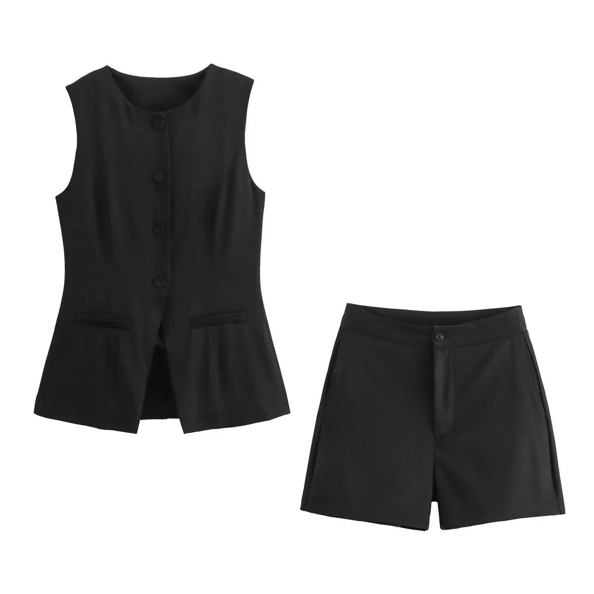 Shorts and Vest Two - Piece Set - Gentevra