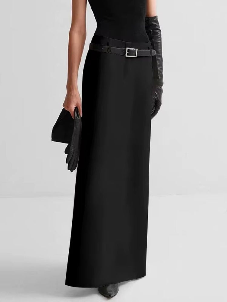 
                  
                    Sophisticated High - Waist Maxi Skirt - Gentevra
                  
                