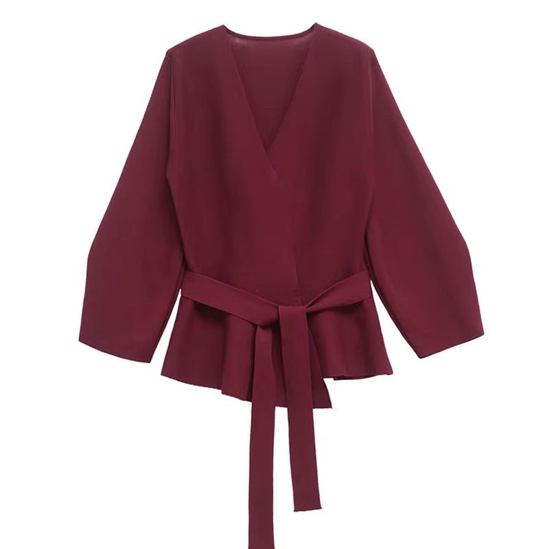 Stylish Belted Cardigan - Gentevra