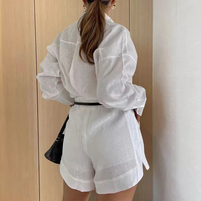 
                  
                    Tailored Shirt & Shorts Set - Gentevra
                  
                