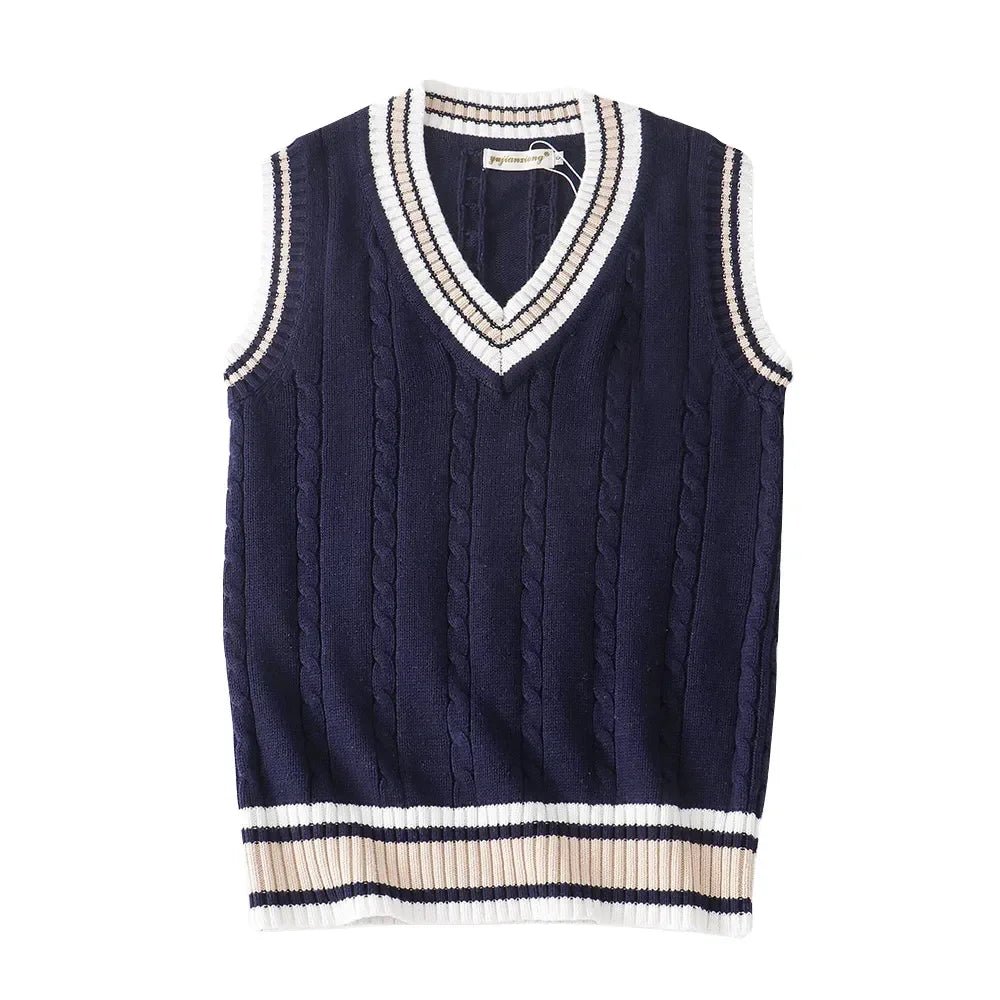 
                  
                    Thick Knit Sweater Vest - Gentevra
                  
                