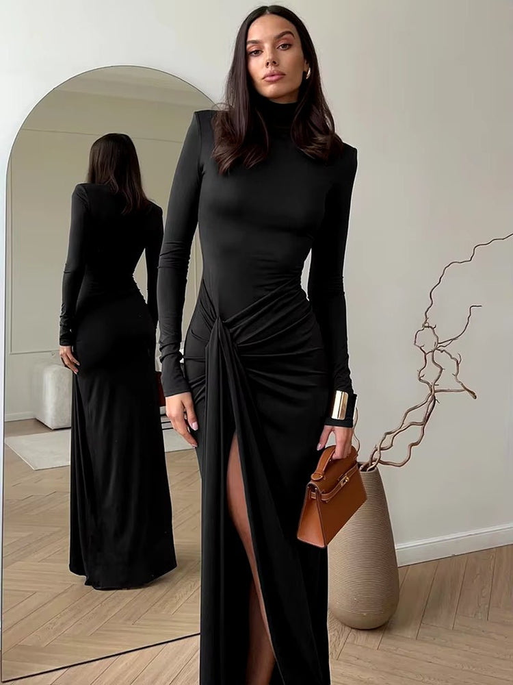 
                  
                    Turtleneck Maxi Dress - Gentevra
                  
                