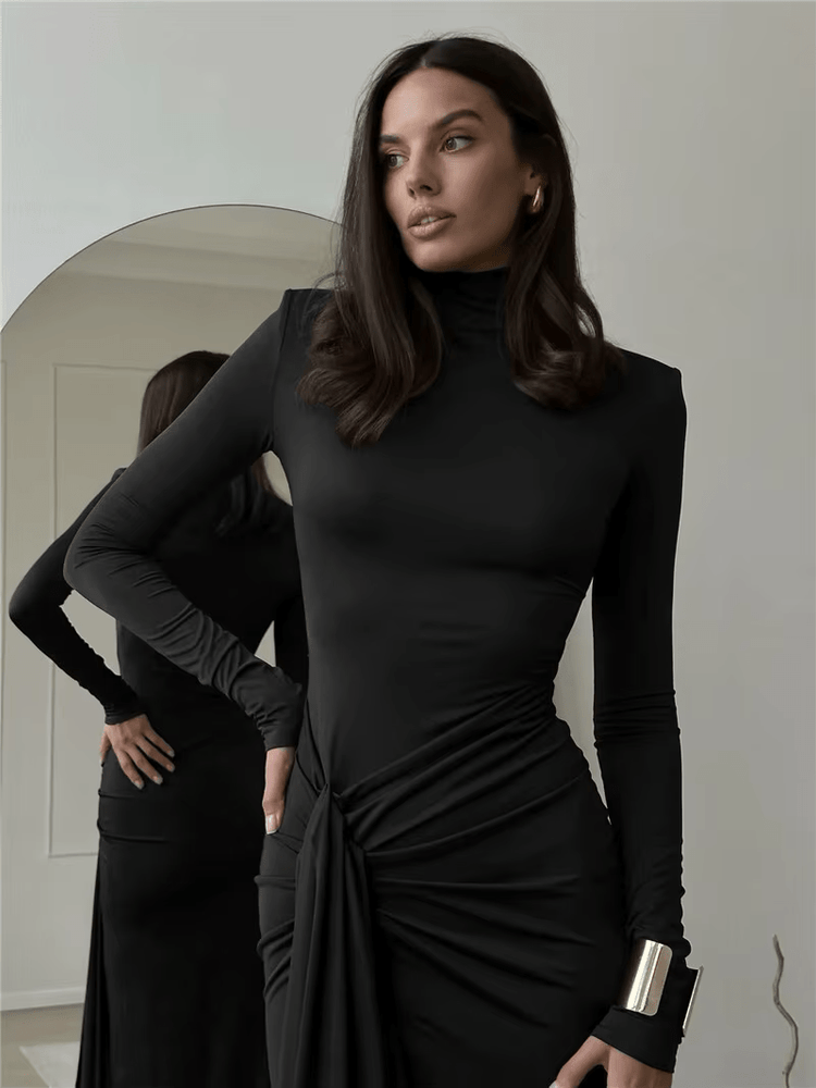 
                  
                    Turtleneck Maxi Dress - Gentevra
                  
                