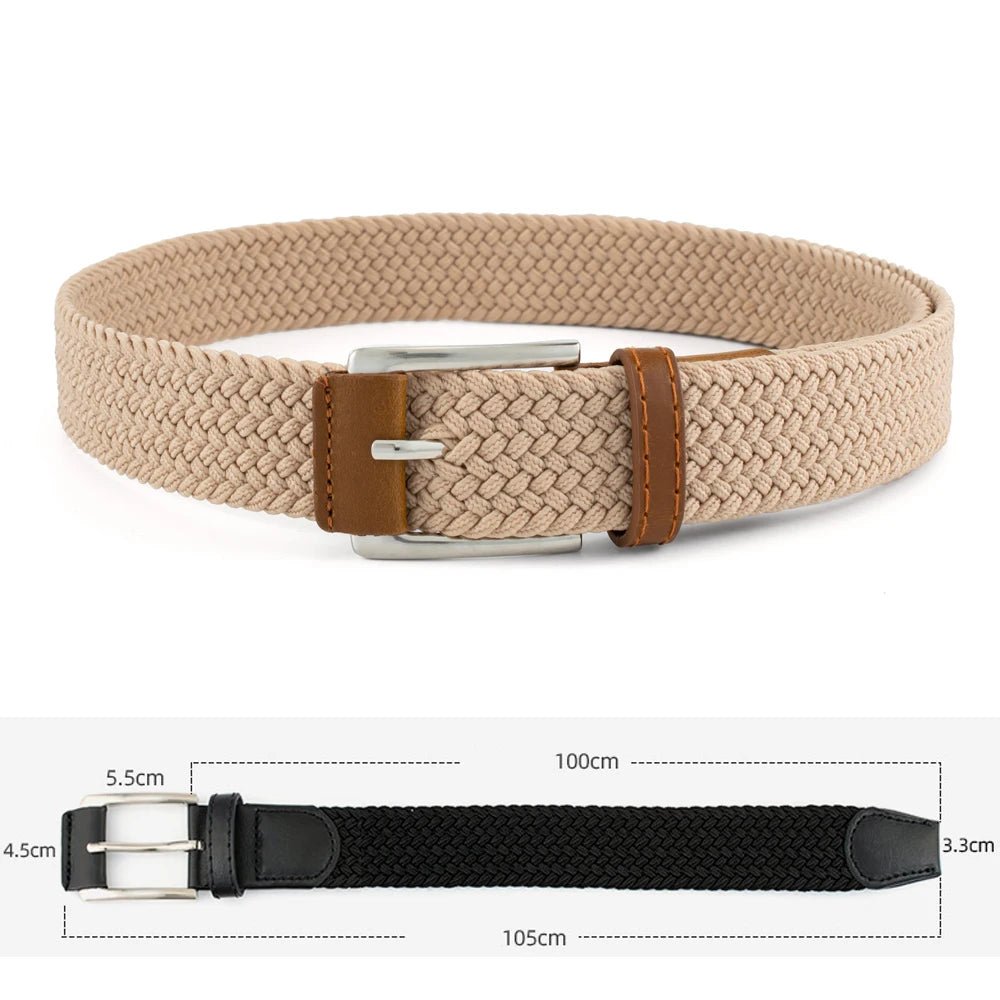 
                  
                    Unisex Stretch Woven Braided Belt - Gentevra
                  
                